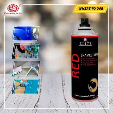 Red Enamel Paint Spray