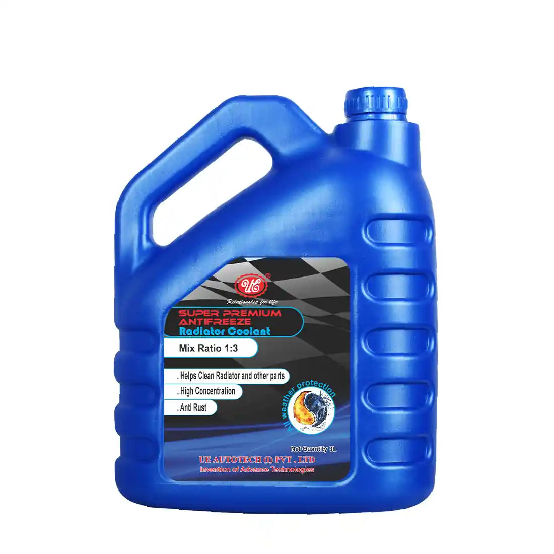 guld porter skuffe UE Premium Radiator Coolant Antifreeze -Green (3 Liter) | Mix Ratio 1: