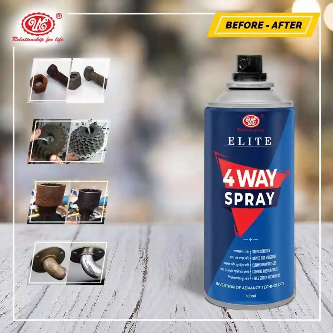 Engine Dressing Spray Bottle For Car & Bike - UE Autotech