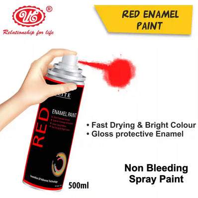Red Enamel Paint Spray