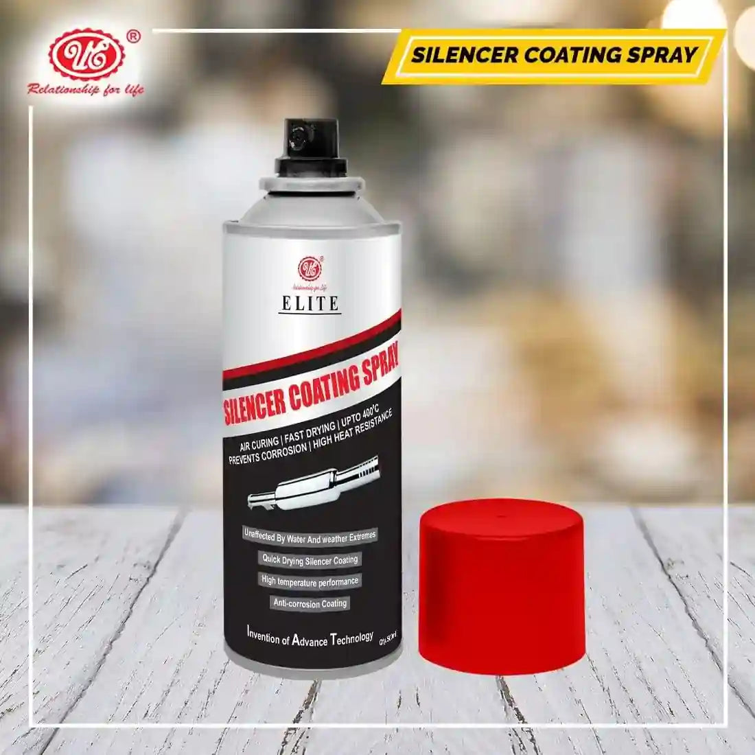 Silencer Coating Spray for Cars & Bikes, Heat Resistant