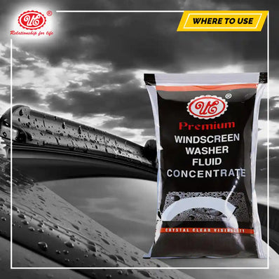 Premium Windscreen Washer Fluid Concentrate - Fast Cleaning of Rain/Water Drops & Dust For Safe Driving