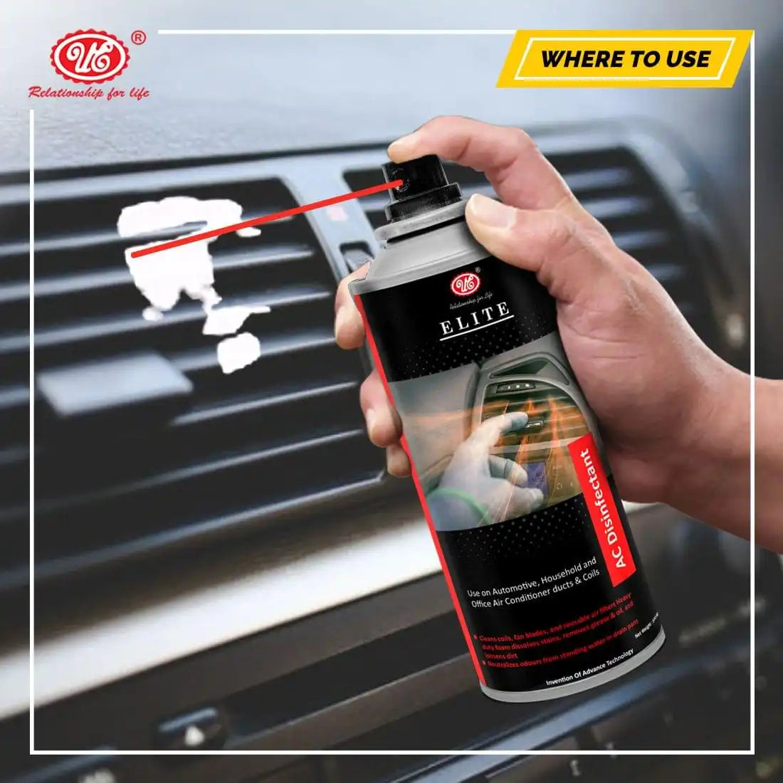 Car ac cleaner shop foam